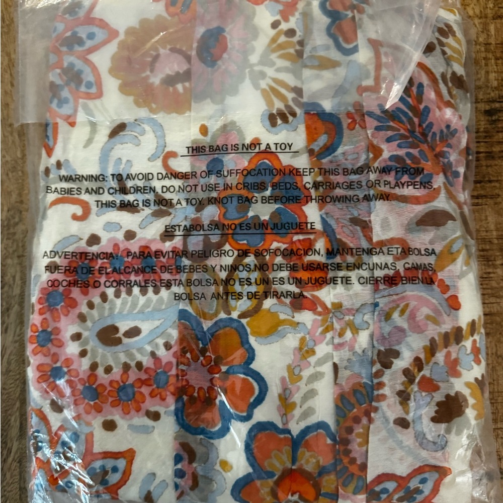 MSK floral paisley vanilla ice Cream and Orange halter sleeveless Maxi Dress nwt - Picture 7 of 7